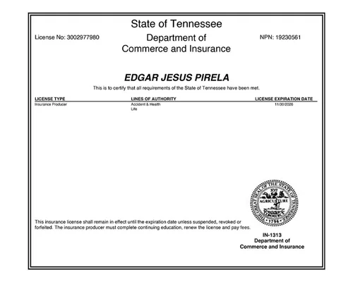 Licencia de Tennessee